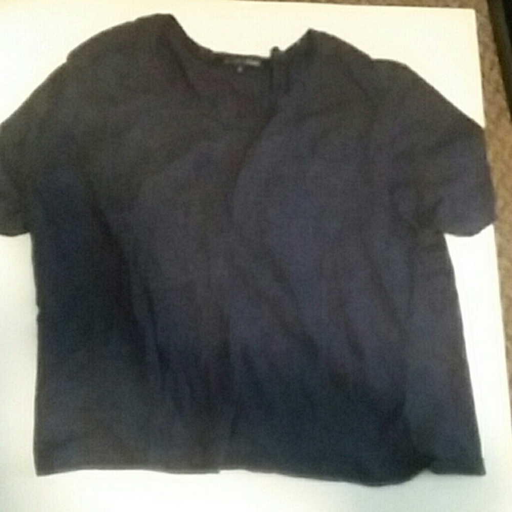 Blue crop top